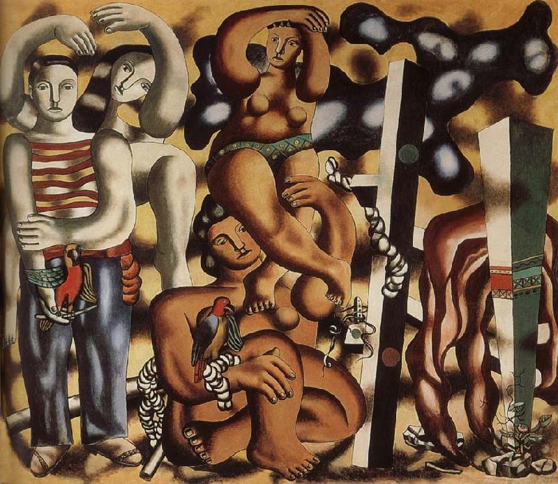 Fernard Leger The composition having two parrot oil painting image